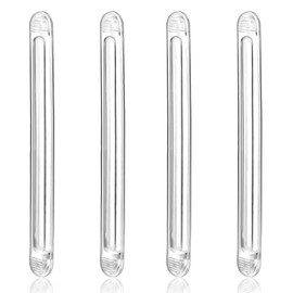 4 PCS Wall Bumper Guards Clear Furniture Bumpers Silicone Rubber Wall Protector from Chair Back Rail Self Adhesive Strip Silicone Material Clear Cabinet Door Bumpers for Door Knobs Washer Shower Door
