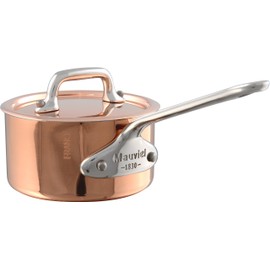 Mauviel M'Minis Copper & Stainless Steel Mini Sauce Pan with Stainless Steel Handle, 0.32-Qt, Made in France
