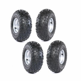 Unbranded 4pcs 6" inch 145/70-6 Tire Rim Wheel for Suzuki LT50 110cc Taotao Ride on Mower