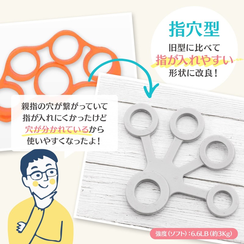 【理学療法士が推薦】 Wawalag 握力 トレーニング ハンドグリップ 指 筋トレ エクササイズ リハビリ 高齢者