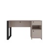 Techni Mobili Modern Style Industrial Storage, Grey Writing Desk