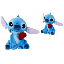 Lilo & Stitch Pluche - Met Roos - 25 cm