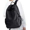 School Backpack Casual Daypack Black Bookbag…