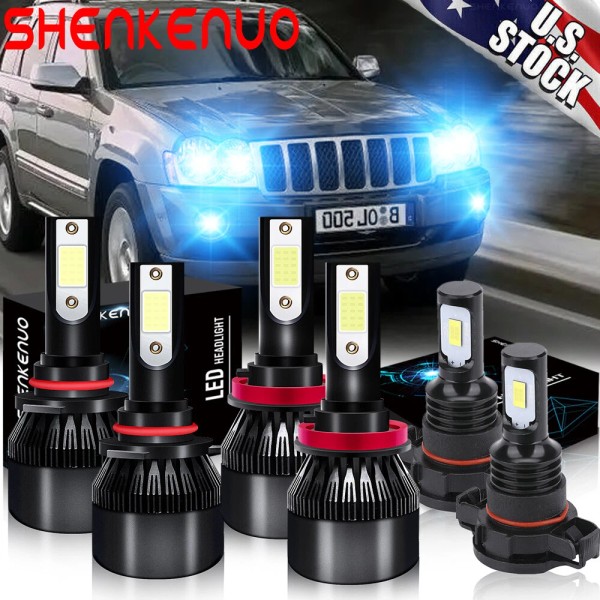 SHENKENUO For Jeep Grand Cherokee 2011 2012 2013 8000K LED