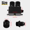 POSENG Universal Aluminum AN10 1.2L Twin Baffle Dual Filter Engine