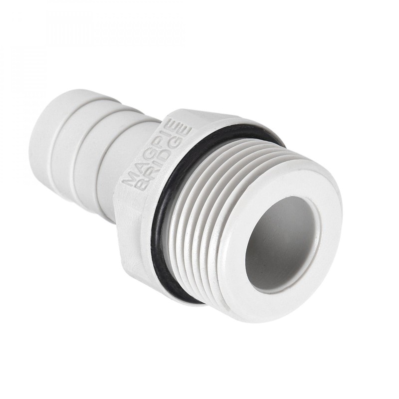 sourcing map PVC Barb Hose Fitting Connector Adapter 12mm or