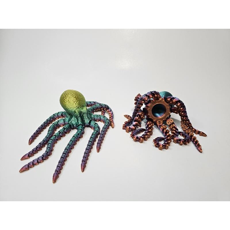 3D Printed Octopus - Color: Blue purple