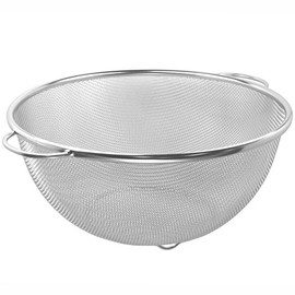 Nagao Tsubamesanjo Colander, Outer Diameter 7.5 inches (19 cm), 18-8 Stainless Steel, Made in Japan