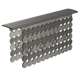 Bligli Plastic Sink Saddle, Sink Divider Mat with Strong Suction Cups, Kitchen Divided Sink Protector Mat for Glassware Dishes, Easy to Clean and No Smell, 9.5" x 12", Translucent Grey