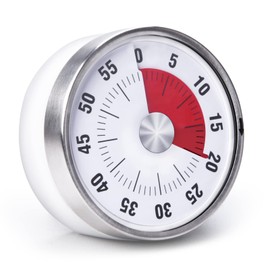 Küchentimer, 60-Minütige Visuelle Analoge Timer Eieruhr Kurzzeitmesser für Kinder und Erwachsene, Restzeitanzeige, Edelstahl