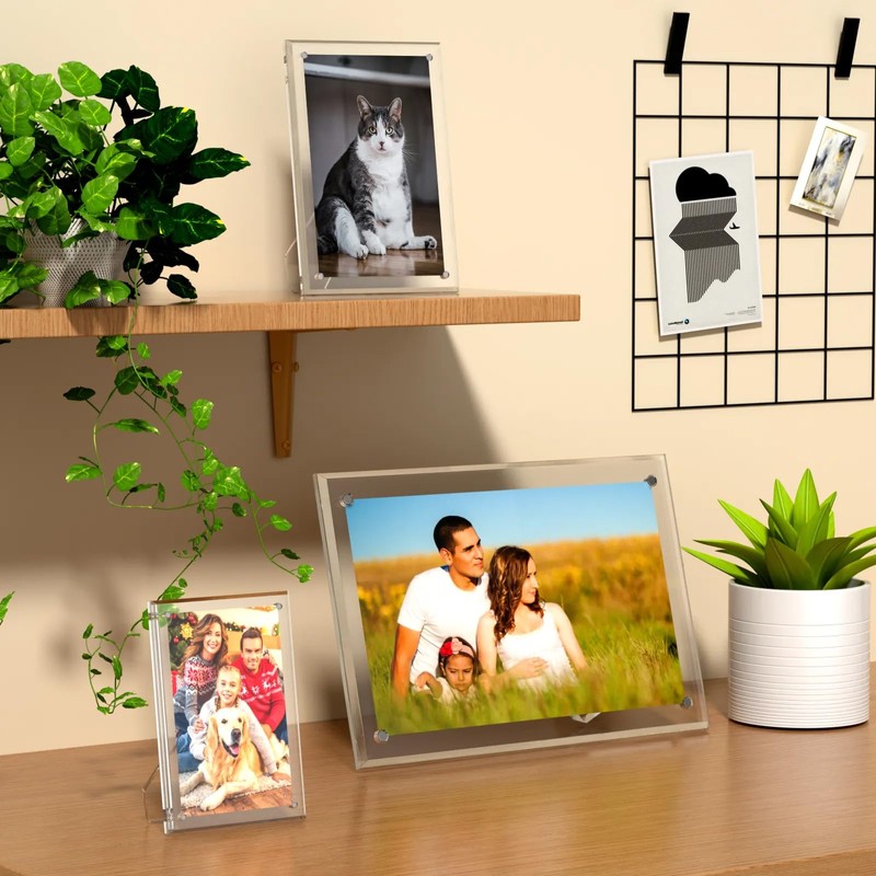 lalago Acrylic Magnetic Picture Frame, 20 x 25 cm, Frameless