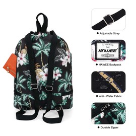 HAWEE Waterproof Drawstring Backpack with Inner Pocket Large Gym Bag Drawstring Daypack Drawstring Bag Sports Bag Unisex for Women Men Travel Everyday School Outdoor Yoga Swimming Beach, Coconut tree,