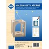 Pebaro 849 849 Wooden DIY Lantern Kit, No Gluing with