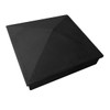 Post Cap and Skirt Kit for Privacy Screen, Matte Black
