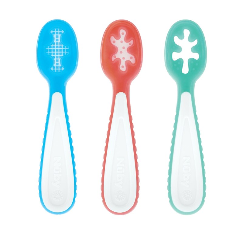 Nuby Baby's First Spoons Set - (3-Pack) Feeding Utensils for