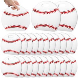 AKAIXI 24pcs Baseball Candy Bags with Handles Reusable Sealed Treat Bags, Stand-up Bottom Snack Bags for Baseball Coach Sport Team and Baseball Mom, Party Favor Birthday Gifts Supplies