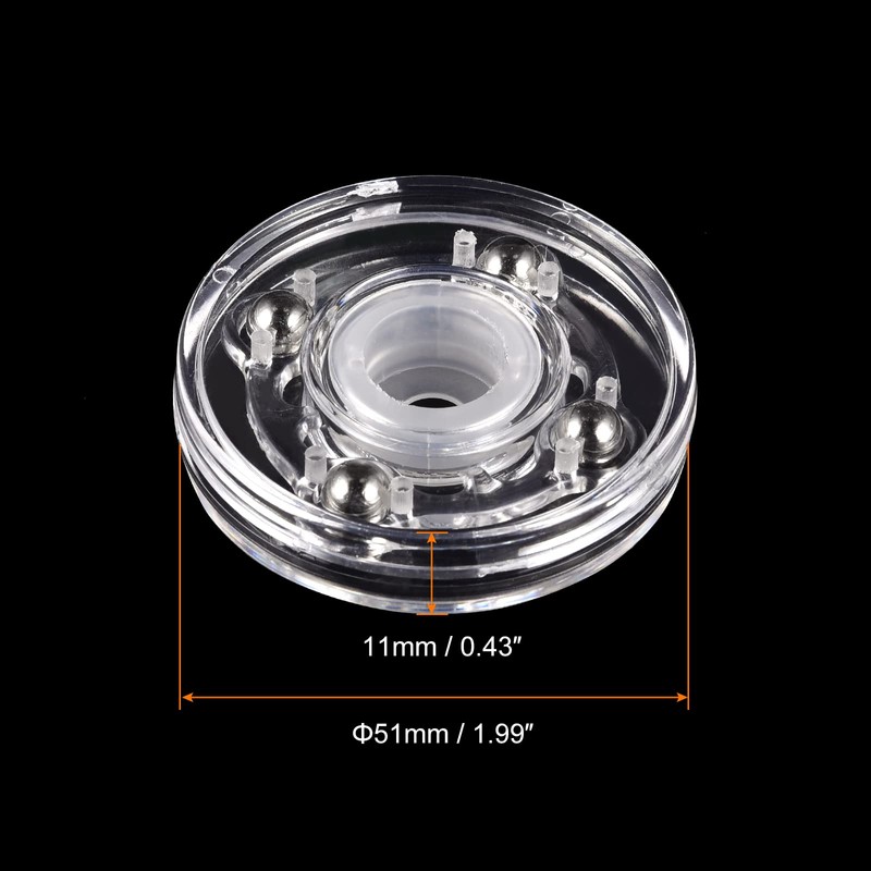 sourcing map 2 Pack 2 Inch Rotating Stand with Steel