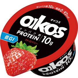Oikos Fat 0 Strawberry Yogurt, High Protein, 4.9 oz (113 g) x 6 Packs