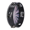 Radiant Tambourine Reflective Clear Crisp Sound Double Row Bell Drum