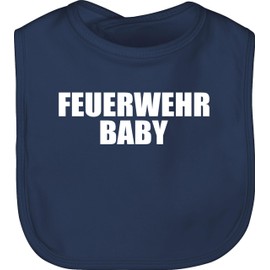 Shirtracer - Bib - Fire Brigade Baby - White, 1 Navy Blue