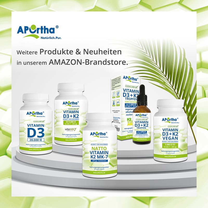 Aportha D 1000 i.e. 25 mcg, Natural, Vegetarian Dietary Supplement