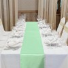 Aneco Satin Table Runner 12 x 108Inch Long Bright Silk
