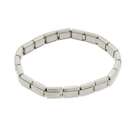 1928 Jewelry Classic Polished Stainless Steel Stretch Bracelet (Silver)