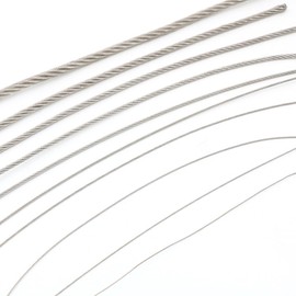 HOUSON 10M Stainless Steel Wire Rope, Heavy Duty Garden Craft Wire Cable Railing Transport Wire Rope PVC Coated Cable Rope 5MM
