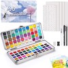 Azyvum Watercolour Paint Set 100 Colours in Portable Box, with