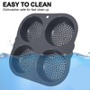 4 Cup Hamburger Bun Pan Dishwasher Safe Silicone Hamburger Bun