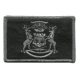Gadsden and Culpeper Tactical State Patch - Michigan (Black/White)
