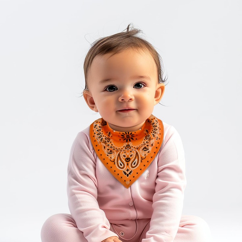 Maiwa 10 Pack Baby Triangle Bandana Bibs for Boys Girls