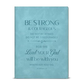 KSFFWQIN Christian Inspiration Notebook Journal Bible Verse Be Strong and Courageous Writing Notebook Religious Motivational Gifts for Coworkers Friends