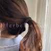 [Herbeluemily] ヘアゴム 黒 モノトーン 4本セット 髪ゴム 大人 お洒落 ベーシック シンプル