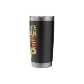 Veteran Pop Love AMerican Flag Military Veterans Day Father Stainless Steel Insulated Tumbler