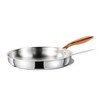 CAROTE 10" Tri-Ply Stainless Steel Frying Pan, Non-Toxic Fry Pan