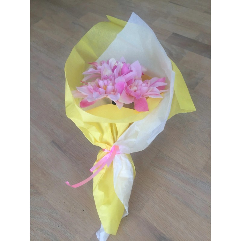 Flower Pen Bouquet - 4 flower pens - Orange Mini