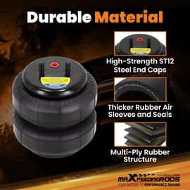 maXpeedingrods Pack of 2 Replacement Air Spring Bags with Air Fittings for Firestone 6781 Air Suspension Bags Replace W21-760-6781