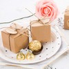100PCS DIY Gift Box Kraft Paper Favor Boxes - 5x5x5cm