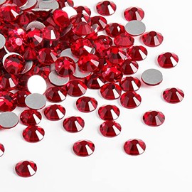 Beadsland 1440 diamantes de imitación de cristal con parte trasera plana, gemas redondas, Siam, SS20, 0.181-0.189 in