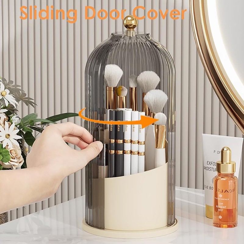 Toothbrush storage rack 360 Rotating Beauty Brushes Storage, Makeup Brush