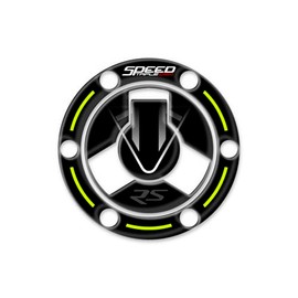3D Resin Fuel Cap Protector Compatible with Triumph Speed Triple 1050 RS 2018-2021 GP-2068 (Jet Black)