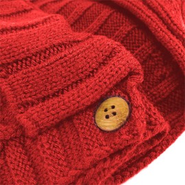 XMWEALTHY Newborn Baby Wrap Swaddle Blanket Knit Sleeping Bag Sleep Sack Stroller Wrap for Baby(Red) (0-6 Month)