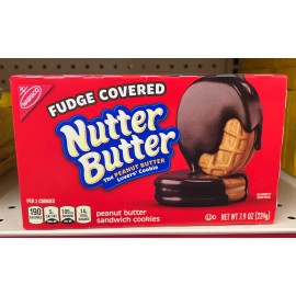 Nabisco NEW Nabisco Fudge Covered Nutter Butter Peanut Butter Cookies FREE SHIPPING