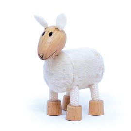 Sheep Wooden Animal Toys for Toddler, Fun and Posable Wooden Farm Toy, Wooden Toys, Wood Farm Animals, Early Education Boys and Girl, Bendable Figures Farm Toys Set