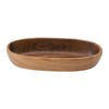 Wooden Serving Tray Easy Cleaning Boat Shape Wooden Food Plate