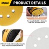100PCS 125mm 8 Hole Sanding Discs Sandpaper, 320 Grit, Premium