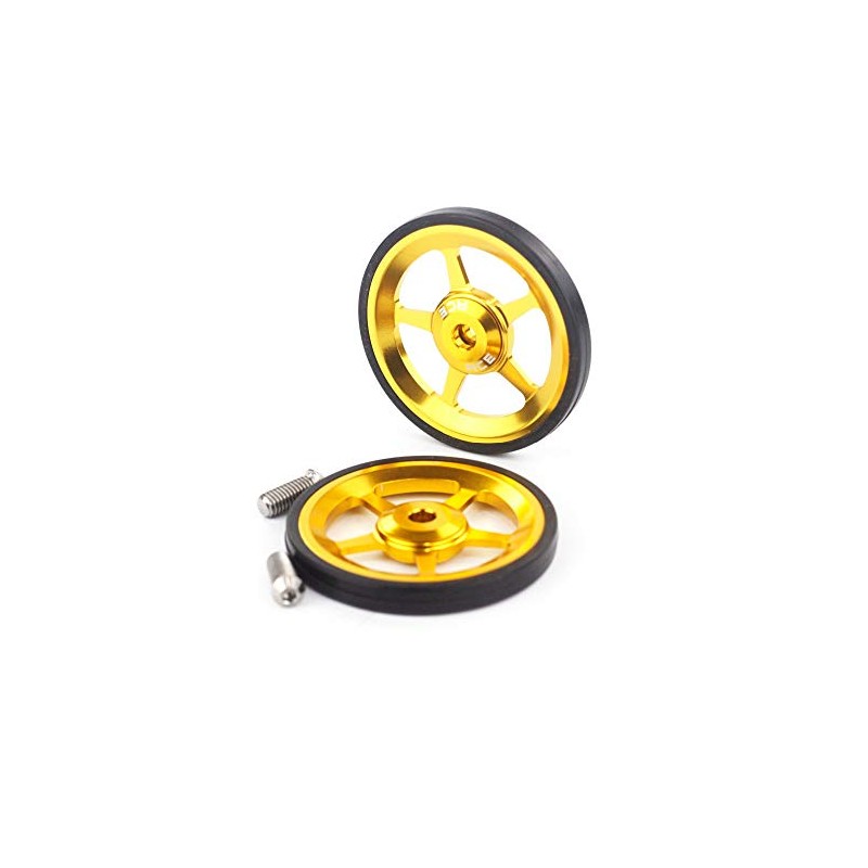 Aceoffix 2pcs ACE Alloy Easy Wheels Easywheel & Titanium Bolts
