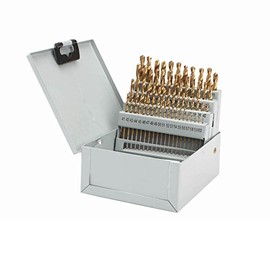 60 Pc Titanium Nitride Coated High Speed Steel Numbered Drill Bit Set -USATM
