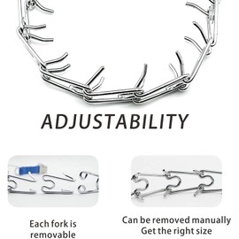 Extra Links 2.5mm/3mm/3.5mm/4mm,Dog Prong Collar Links 4PCS,Steel Pinch Collar Chrome Links,Extra Training Collar Links(Extra Links, L(3.5mm))